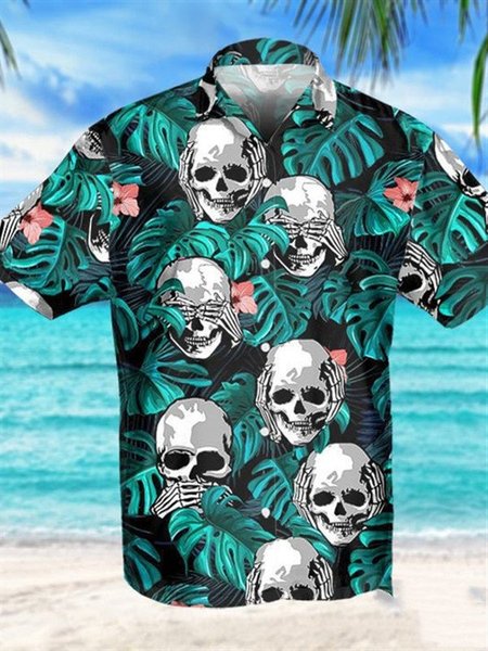 

Parrots Hibiscus Tropical Hawaii Shirt, Color, Men's Floral shirt