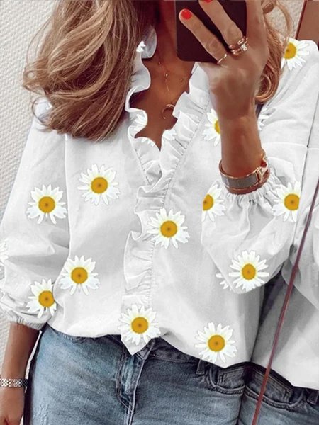 

Long Sleeve Cowl Neck Blouse, White, Blouses & Shirts