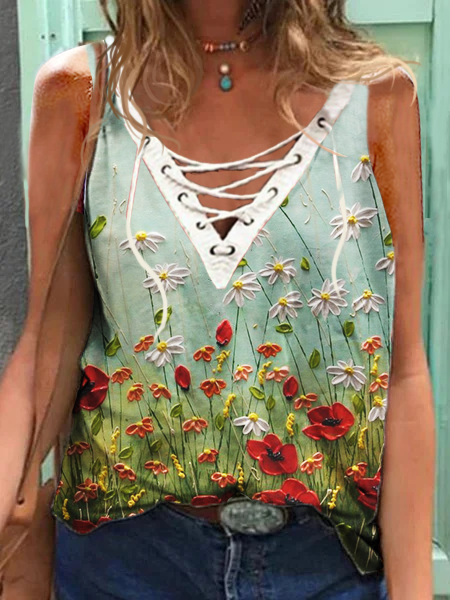 

Cold Shoulder Floral Casual Shirts & Tops, Green, Tops