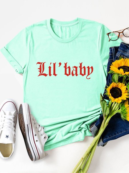 

Lil` Baby Graphic Tee, Mint, T-shirts