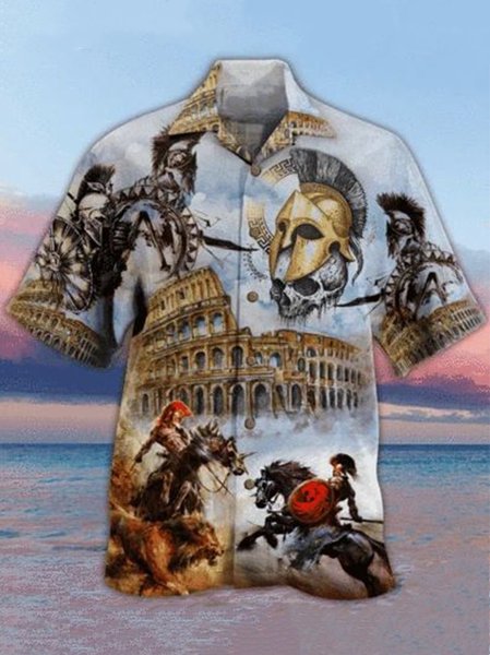 

Vintage Middle Ages Napoleon Print Hawaiian Shirts, Multicolor, Men's Floral shirt