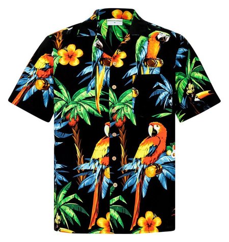 

Casual Summer Hawaiian Shirt Men, Blue, Shirt