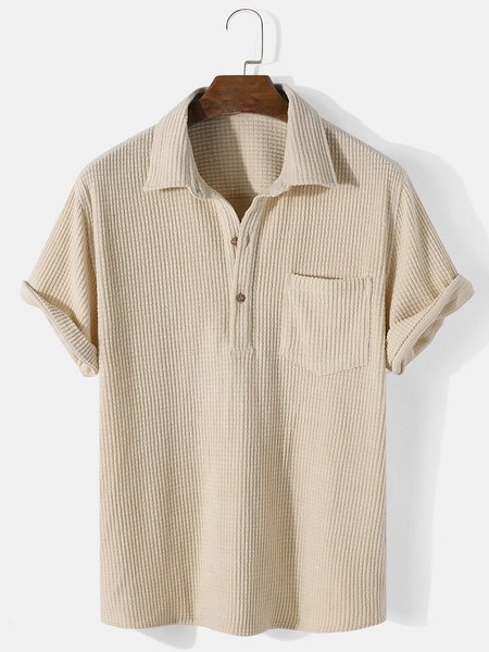 

Men's Printed Shirt Collar Basic Shirts, Apricot, Men's Floral shirt