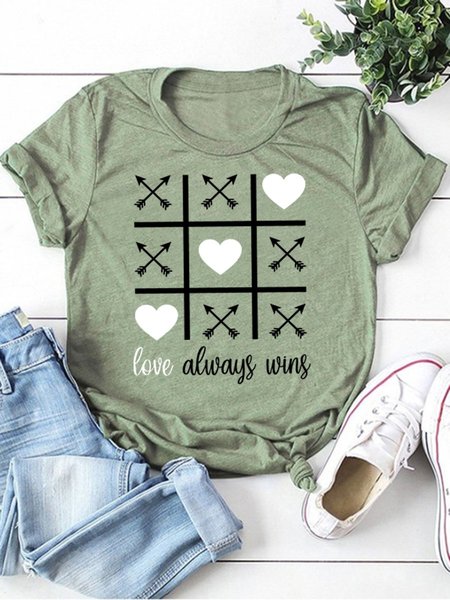 

Love Always Wins Tee, Army green, T-shirts