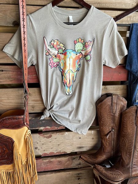 

O-Neck Casual Short Sleeve Shirts & Tops, Gray, T-shirts