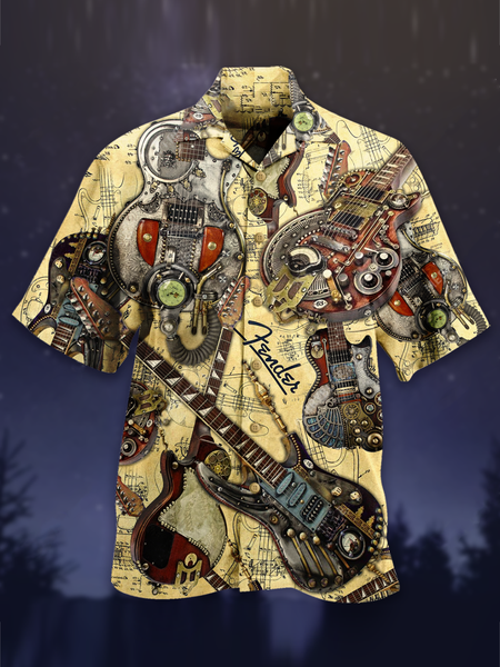 

Vintage Shirt Collar Shirts, Khaki, Men's Floral shirt