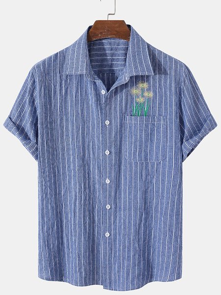 

Casual Shirts & Tops, Blue, Men's Floral shirt
