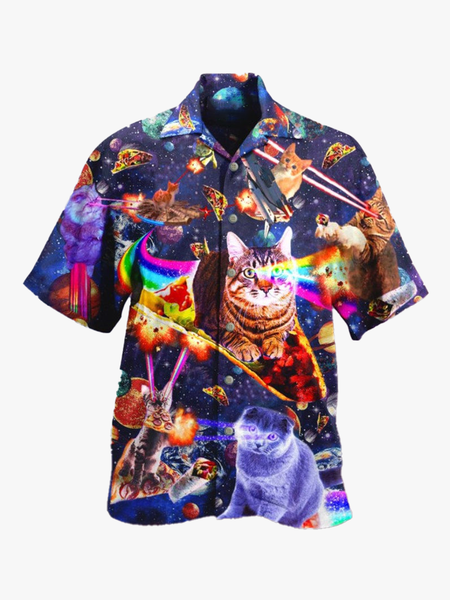 

Cotton-Blend Casual T-shirt, Color, Men's Floral shirt