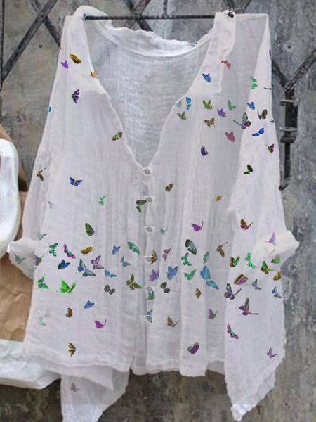 

Shift Animal Boho Blouse, White, Blouses & Shirts