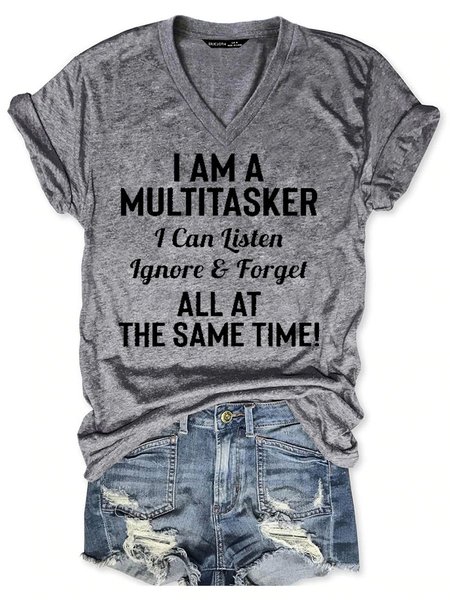 

I Am A Multitasker Women's T-Shirt, Grey, T-shirts