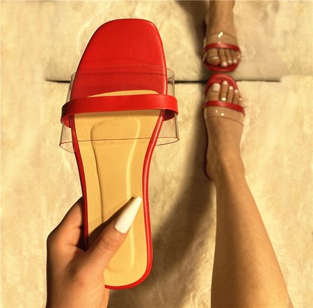 

New Women Chic Summer Casual Sandals, Red, Sandals