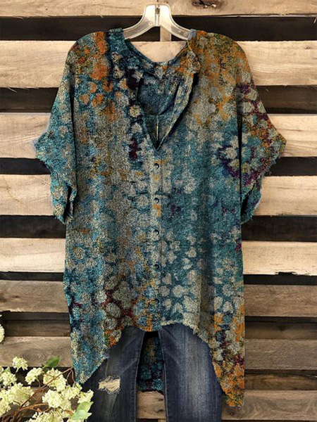 Abbottonato Bohemian Camicie & Top, Come immagine, Tops