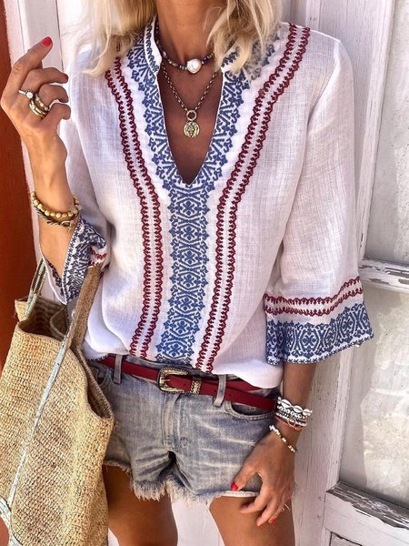 

Shift Vintage Blouse, As picture, Blouses & Shirts