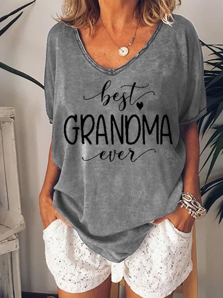 

Best Grandma Ever Women's T-Shirt, Grey, T-shirts