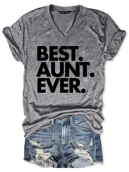 

Best Aunt Ever Tee, Gray, T-shirts