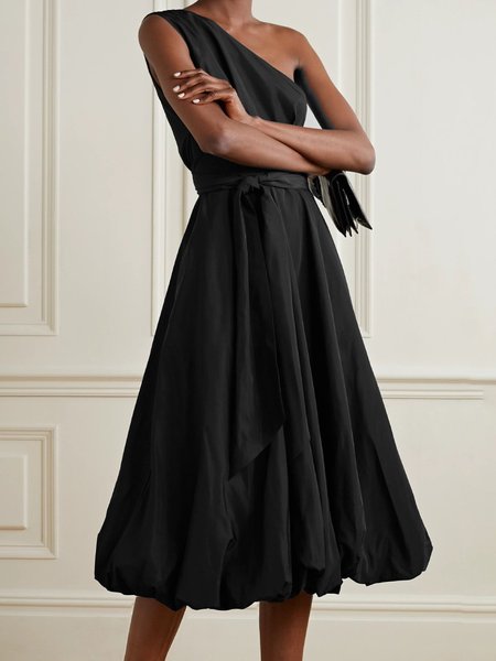 

Casuale taglia grande Abito, Nero, Maxi Dresses