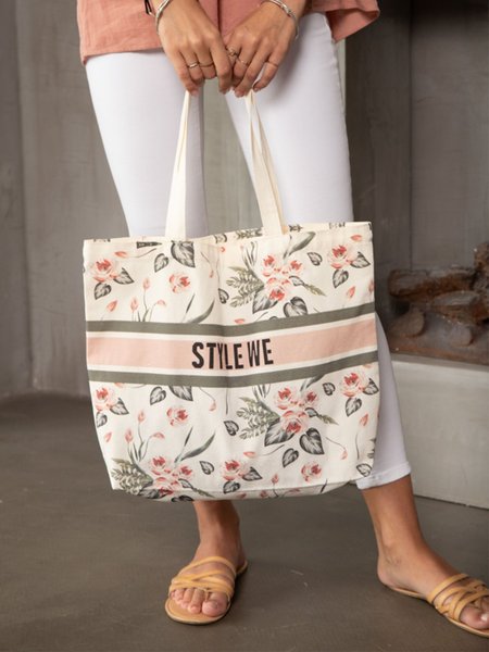 

Froral Casual Crossbody shopping Bag, White, Women's Bags