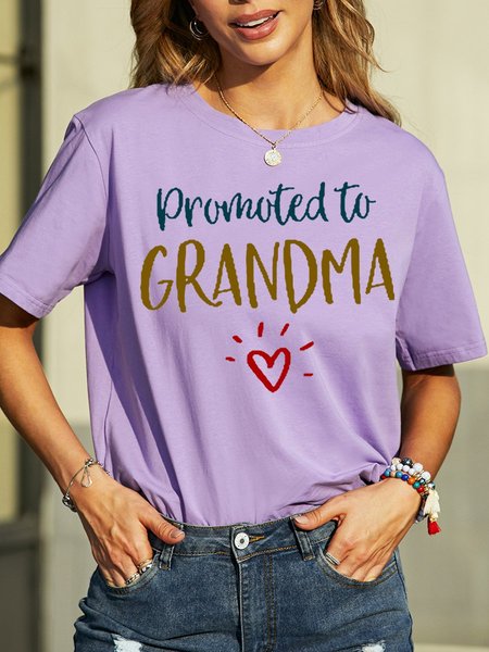 

Promoted To Grandma Women's T-Shirt, Purple, T-shirts