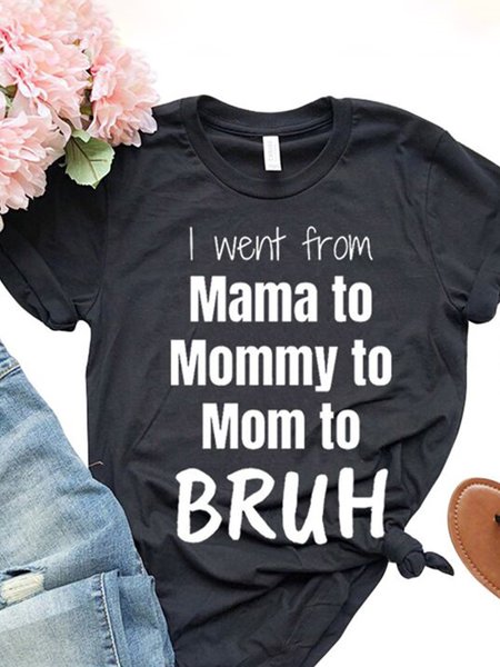 

Short Sleeve Casual Tops, Black, Tops