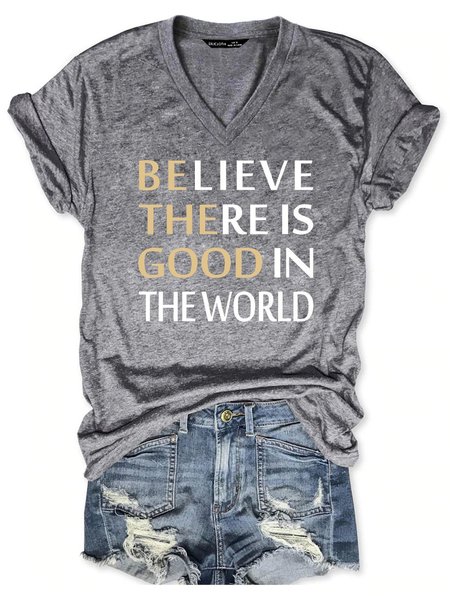 

Believe There is Good in the World Tee, Gray, T-shirts
