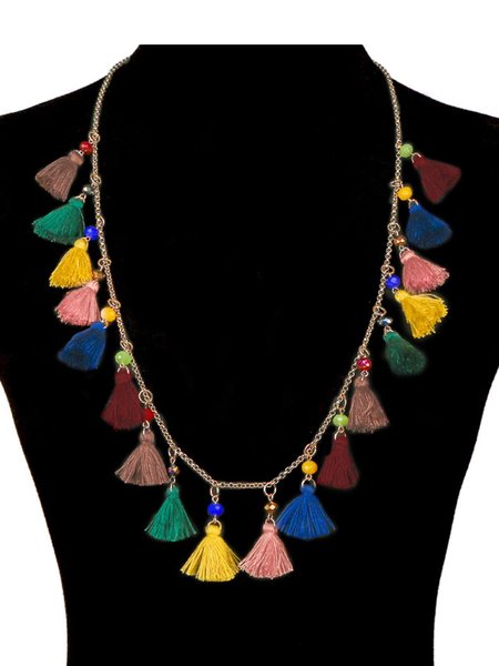 

Holiday Colorful Necklace, Red, Necklaces