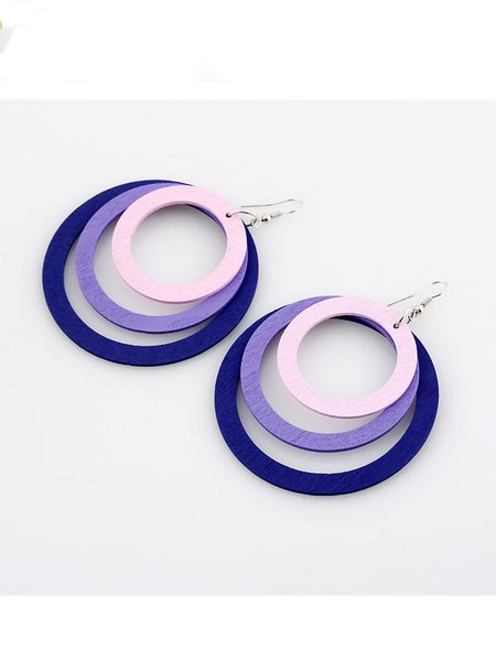 Casual Earrings, Purple, Earrings