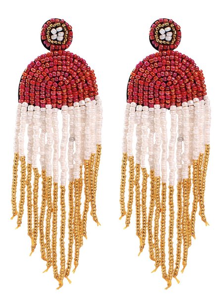 

Elegant Earrings, Rose red, Earrings