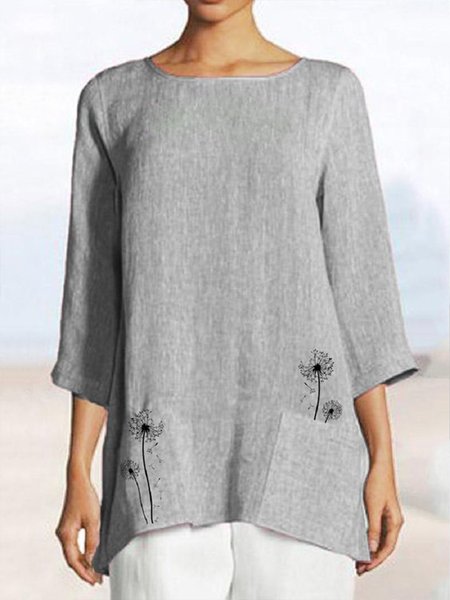 

Casual Shift Crew Neck Tops, Gray, Blouses & Shirts