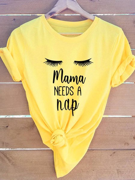 

Mama Needs A Nap Graphic Tee, Yellow, T-shirts