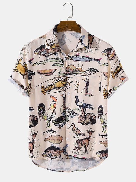 

Animal Shirts & Tops, Khaki, Shirts