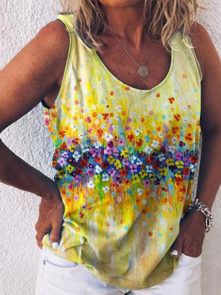 

Floral Shirts & Tops, Yellow, Tops