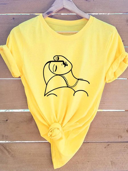 

Feminist Art Avatar Graphic Tee, Yellow, T-shirts
