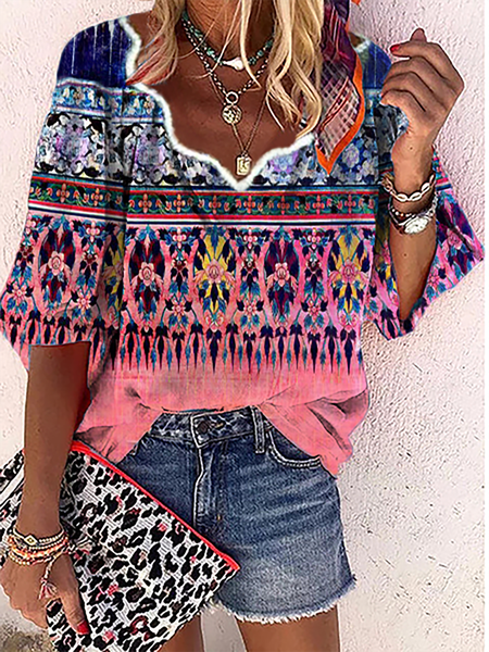 

Plus size Floral Vintage Shirts & Tops, Multicolor, Blouses & Shirts