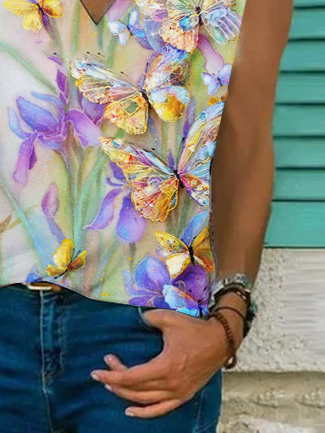 

Shift Cold Shoulder T-shirt, Multicolor, Tank Top