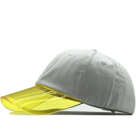 

Transparent Stitching Unisex Baseball Cap, White, Hats