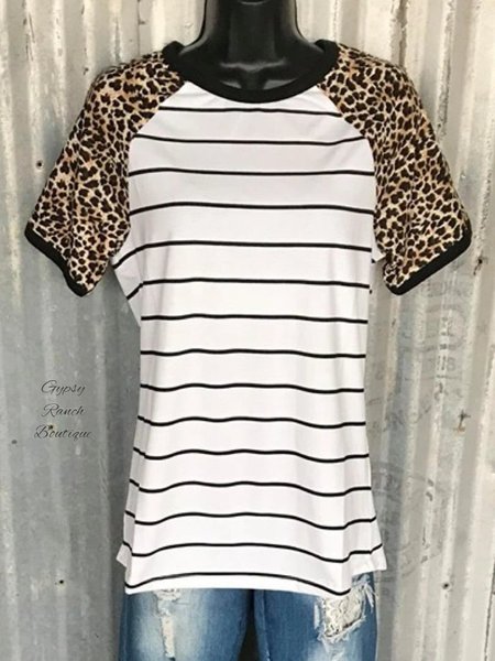 

Short Sleeve Shift Color-Block Cotton-Blend Shirts & Tops, Black, Auto-Clearance