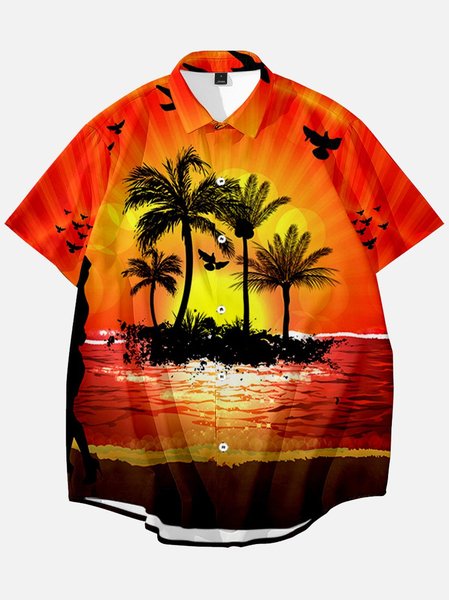 

Vintage Square Neck Shirts & Tops, Orange, Short Sleeves Shirts