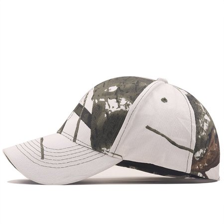 

Cow pattern baseball cap unisex, White, Hats