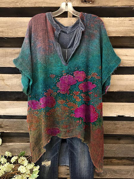 

Plus size Poppy Floral Shirts & Tops, Aqua, Blouses & Shirts