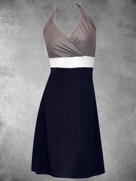 

Casual Sleeveless Plus Size Dress, Black, Auto-Clearance