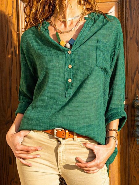 

Camicie & Top Vintage Misto Cotone, Verde, T-Shirts