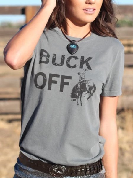 

Cotton-Blend Short Sleeve Shirts & Tops, Gray, T-shirts