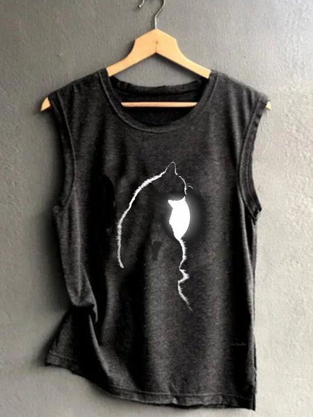 

Casual Sleeveless Shirts & Tops, Black, Auto-Clearance