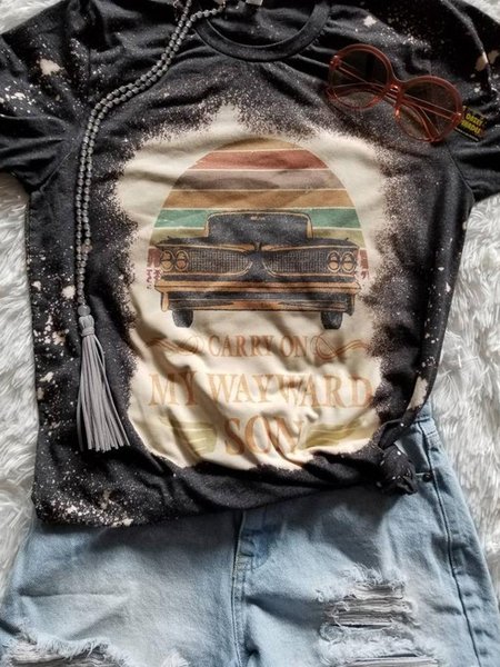 

Short Sleeve Vintage T-shirt, Deep gray, T-shirts