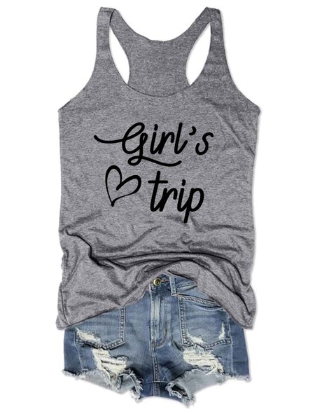 

Girls TripTank Top, Gray, T-shirts