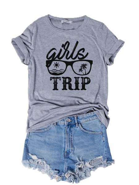 

Short Sleeve Casual Shirts & Tops, Gray, T-shirts
