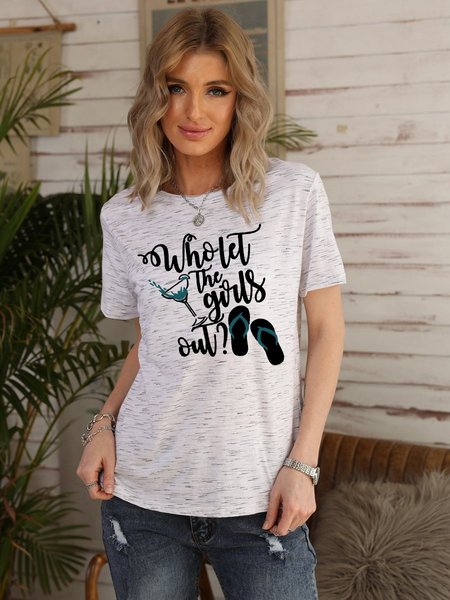 

Who Let Girls Out Women's T-Shirt, Light gray, T-shirts