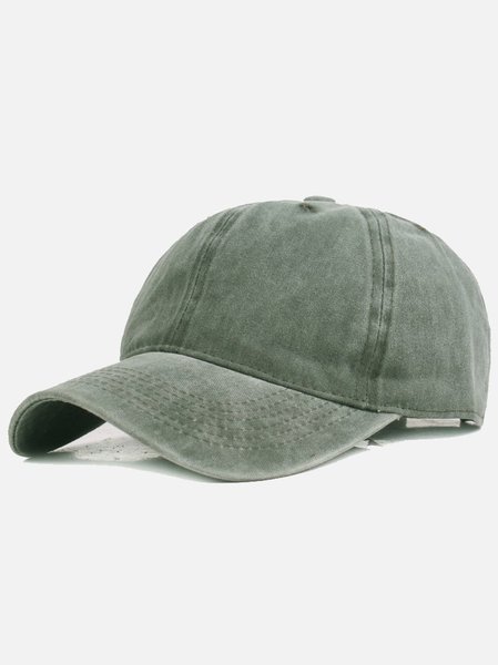 

Men's Spring Plus Size New Wash Cap, Sage green, Hats