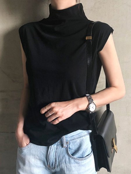 

Camicie & Top Vintage Misto Cotone, Nero, Tank Top