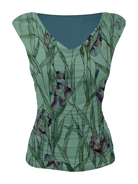 

Senza Maniche Casuale Top, Verde, Blouses & Shirts
